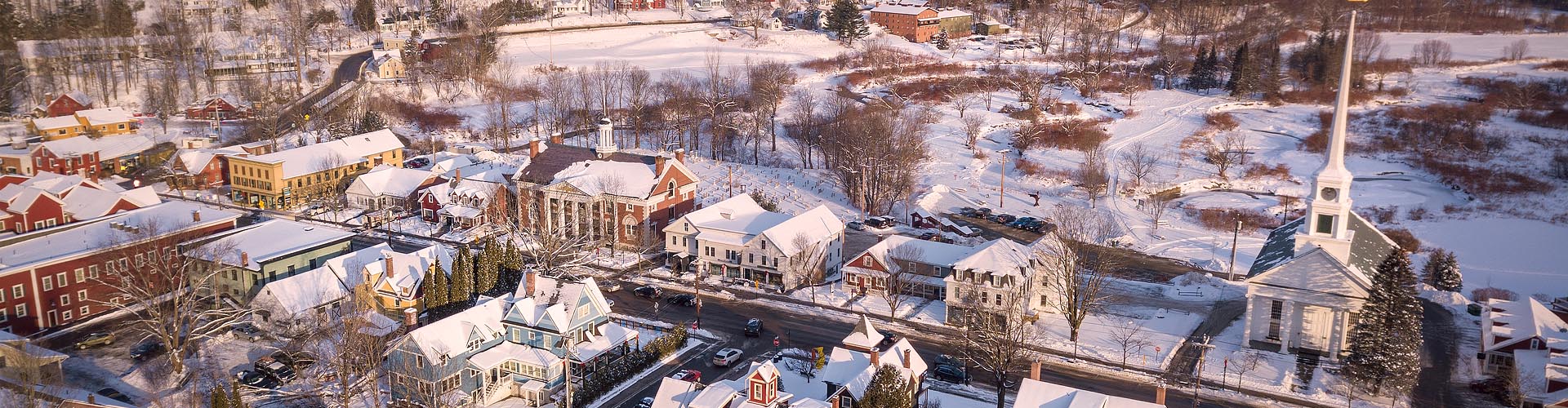 Stowe Village in Winter